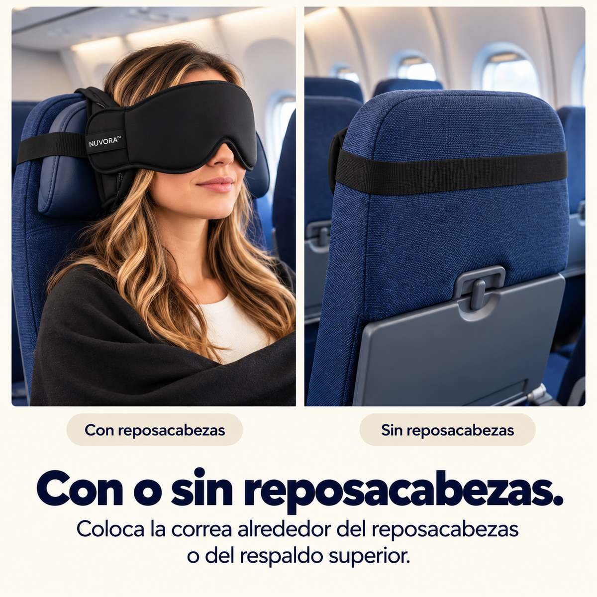 NUVORA™ – Sistema de Descanso para Viajes  Copiar título